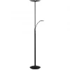 Uplight-Texa Design Lucius Golvlampa 1,8m LED 3000K 30W+6W Dimbar Svart/Krom