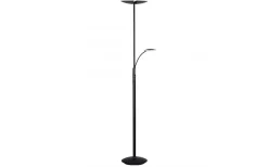 Uplight-Texa Design Lucius Golvlampa 1,8m LED 3000K 30W+6W Dimbar Svart/Krom