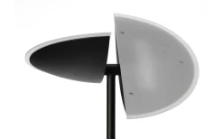 Uplight-Texa Design Lucius Golvlampa 1,8m LED 3000K 30W+6W Dimbar Svart/Krom