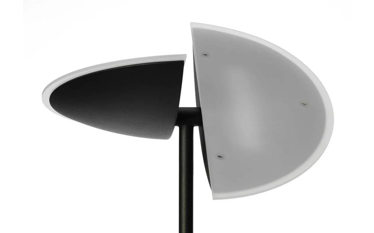 Uplight-Texa Design Lucius Golvlampa 1,8m LED 3000K 30W+6W Dimbar Svart/Krom