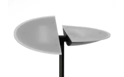 Uplight-Texa Design Lucius Golvlampa 1,8m LED 3000K 30W+6W Dimbar Svart/Krom