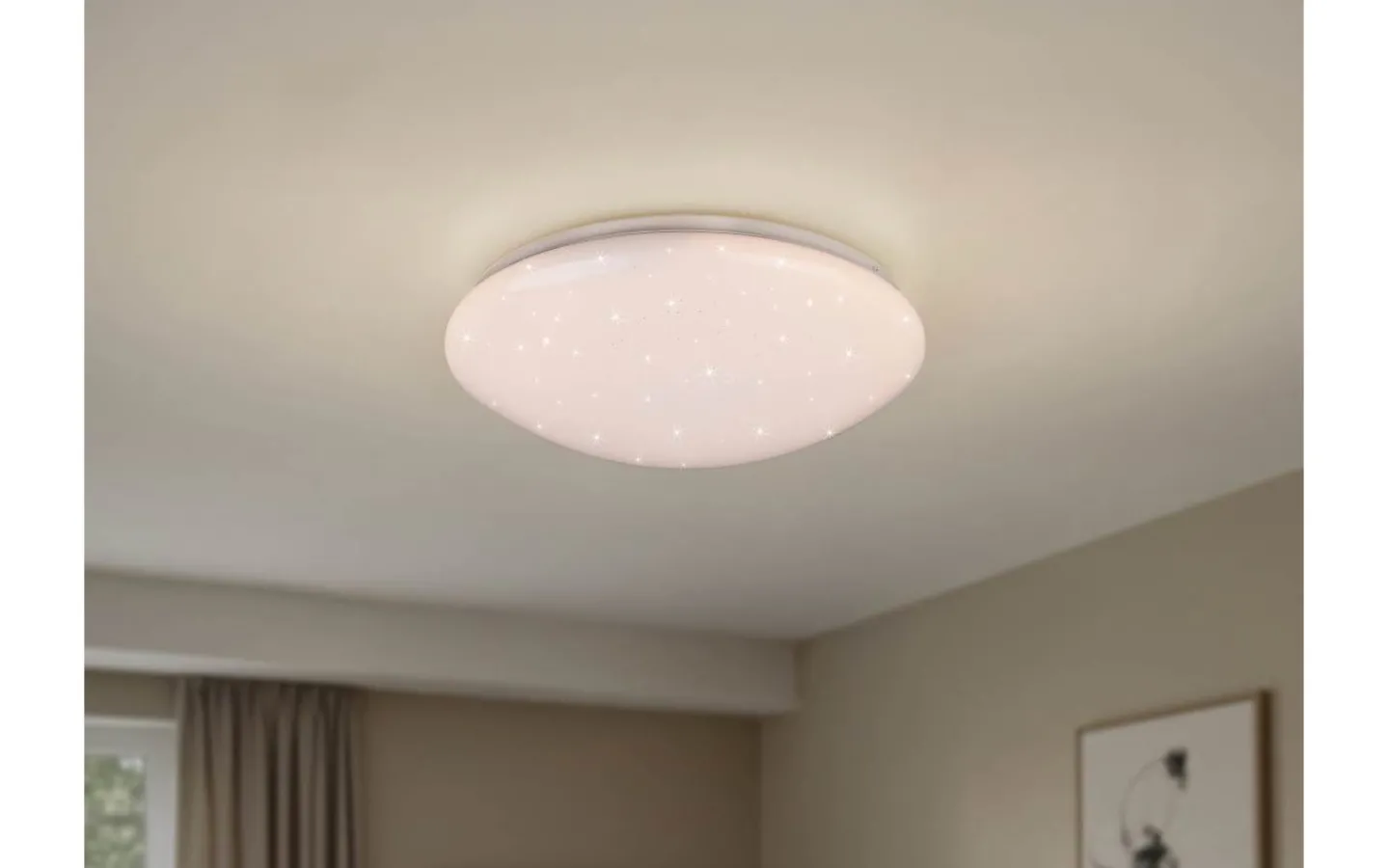 Plafonder < Reality Lukida Plafond LED 40cm vitt stjärnljus
