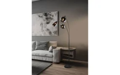 Golvlampor|Golvläslampor < Trio Lighting Lumina Golvlampa 3-delad E14 mattsvart