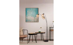 Golvlampor|Golvläslampor < Trio Lighting Lumina Golvlampa 3-delad E14 matt svart/bärnsten