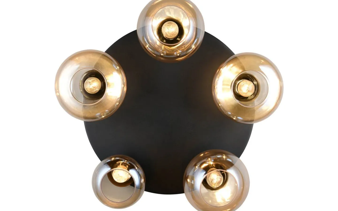 Plafonder-Trio Lighting Lumina Plafond 5xE14 bärnsten