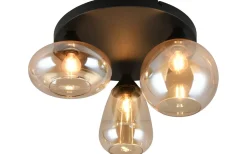 Plafonder-Trio Lighting Lumina Plafond 3xE14 bärnsten