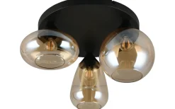 Plafonder-Trio Lighting Lumina Plafond 3xE14 bärnsten