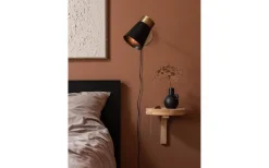 Läslampor-PR Home Luna Vägglampa 13cm Svart/Antikmässing
