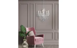 Kristallkronor-Reality Luster Kristallkrona 52cm 5-delad E14 transparent
