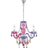 Kristallkronor-Reality Luster Kristallkrona 46cm 3-delad E14 flerfärgad