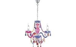 Kristallkronor-Reality Luster Kristallkrona 46cm 3-delad E14 flerfärgad