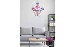 Kristallkronor-Reality Luster Kristallkrona 46cm 3-delad E14 flerfärgad
