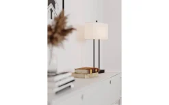 Bordslampor-By Rydens Luton Bordslampa 56cm Svart/Vit