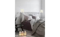 Läslampor < Trio Lighting Lyon Vägglampa E27 borstat stål