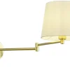 Läslampor < Trio Lighting Lyon Vägglampa E27 matt mässing