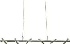 Avlånga Taklampor-Aneta Macarons Taklampa 90cm LED 6x5W 3000K Krom/Frost