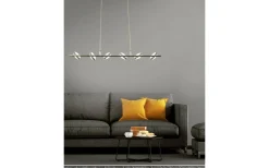 Avlånga Taklampor-Aneta Macarons Taklampa 90cm LED 6x5W 3000K Krom/Frost