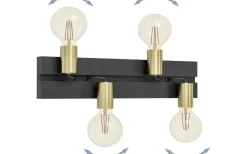 Lampetter-Eglo Macchione Vägglampa Svart