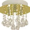 Kristallplafonder|Plafonder < Aneta Madelene Kristallplafond 26cm Mässing