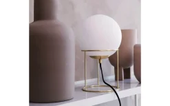 Bordslampor-Dyberg Larsen Madrid Bordslampa 34cm Opal/Mässing