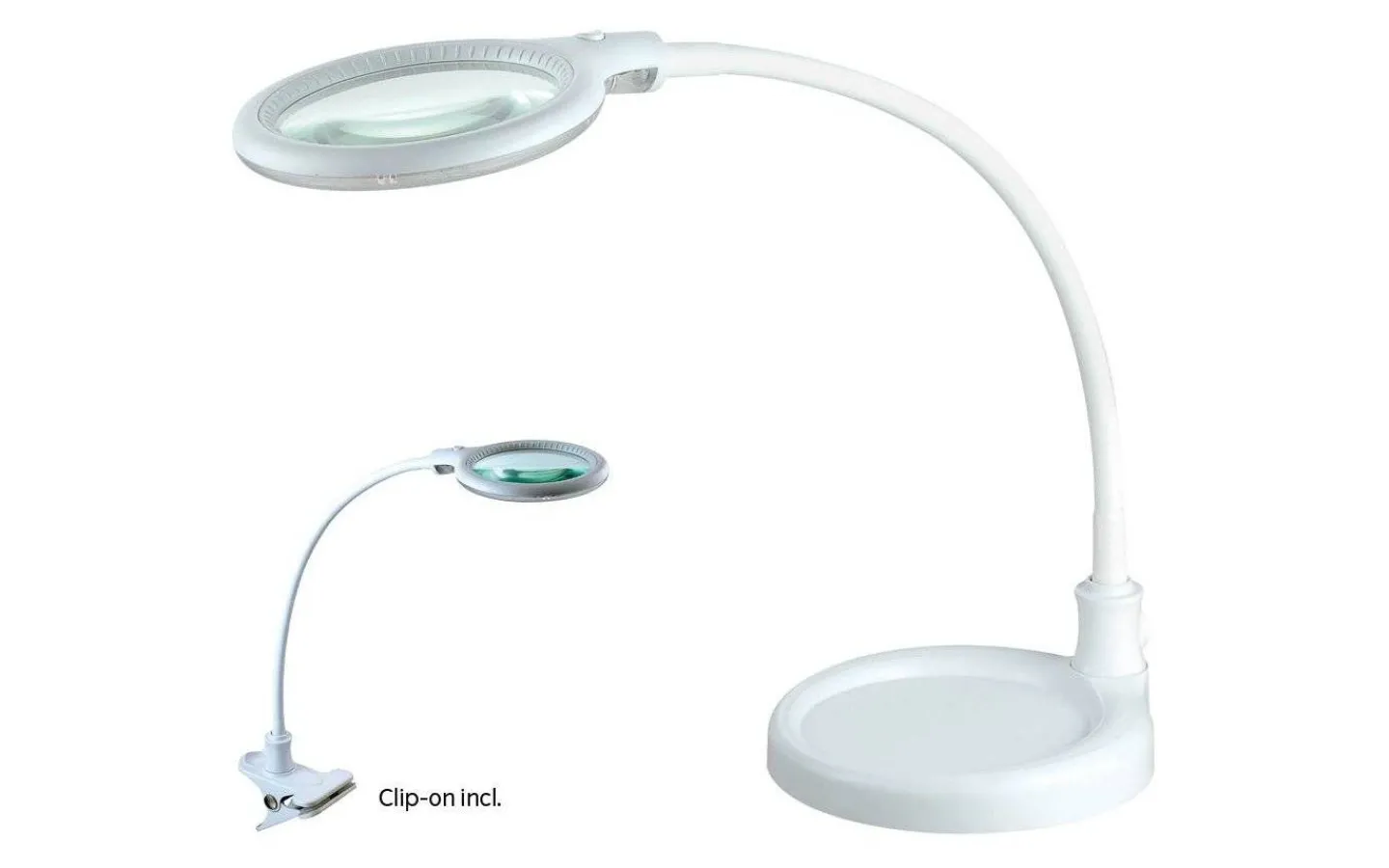 Skrivbordslampor-Halo Design Magni Skrivbordslampa med Förstoringsglas 3 Doptriers LED 6W 3000K Vit