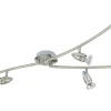 Avlånga Takspotlights|Takspot Med Minst 4 Lampor < Eglo Magnum Takspotlight 105cm GU10 LED 3000K 6x2,8W Nickel