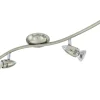 Avlånga Takspotlights|Takspot Med Minst 4 Lampor < Eglo Magnum Takspotlight 65cm GU10 LED 3000K 4x2,8W Nickel