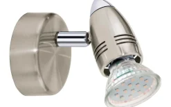 Läslampor-Eglo Magnum Vägglampa LED 3000K 2,8W Nickel