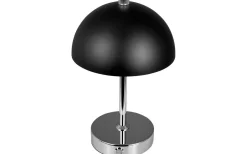 Uppladdningsbara Lampor Inomhus|Bordslampor-Dyberg Larsen Malmø Uppladdningsbar Bordslampa 23cm LED 3000K 1W Svart/Krom