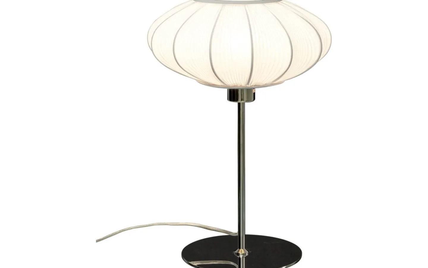 Bordslampor-Aneta Mamsell Bordslampa 45cm Krom/Vit
