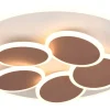 Plafonder-Trio Lighting Mandala Plafond LED varmgrå/kaffebrun