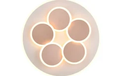 Plafonder-Trio Lighting Mandala Plafond LED varmgrå/kaffebrun