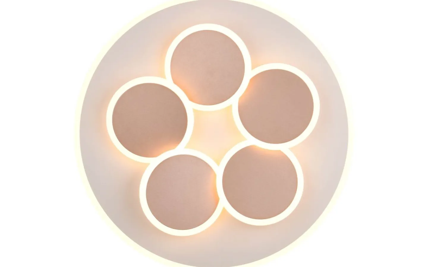 Plafonder-Trio Lighting Mandala Plafond LED varmgrå/kaffebrun