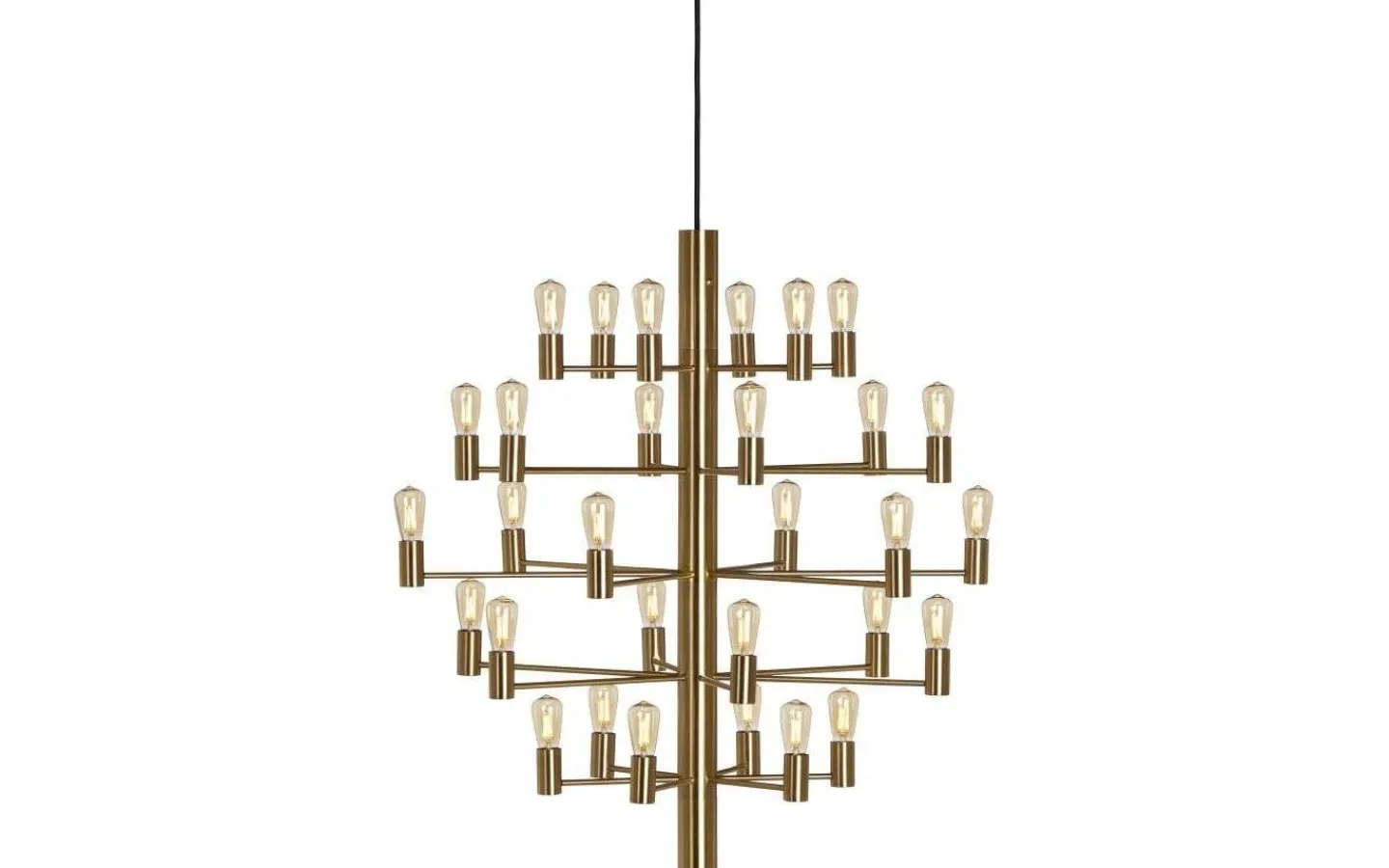 Vardagsrum|Kök & Matplats < Herstal Manola Takkrona 75cm LED 30x2,5W Satinmässing