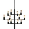Vardagsrum|Kök & Matplats-Herstal Manola Takkrona 60cm LED 12x2,5W Svart