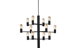 Vardagsrum|Kök & Matplats-Herstal Manola Takkrona 60cm LED 12x2,5W Svart