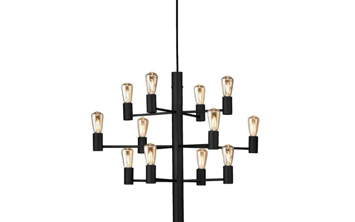 Vardagsrum|Kök & Matplats-Herstal Manola Takkrona 60cm LED 12x2,5W Svart