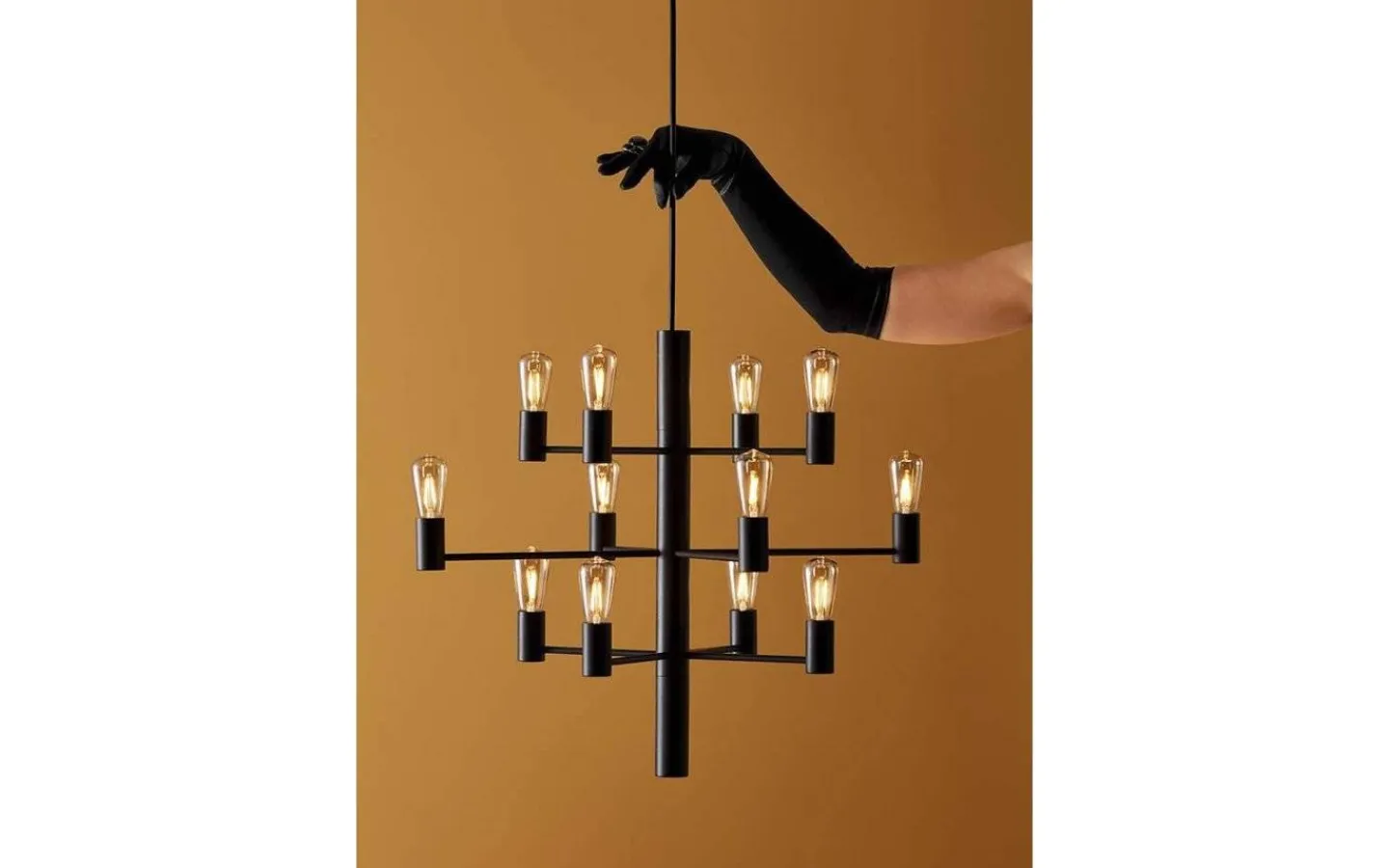 Vardagsrum|Kök & Matplats-Herstal Manola Takkrona 60cm LED 12x2,5W Svart