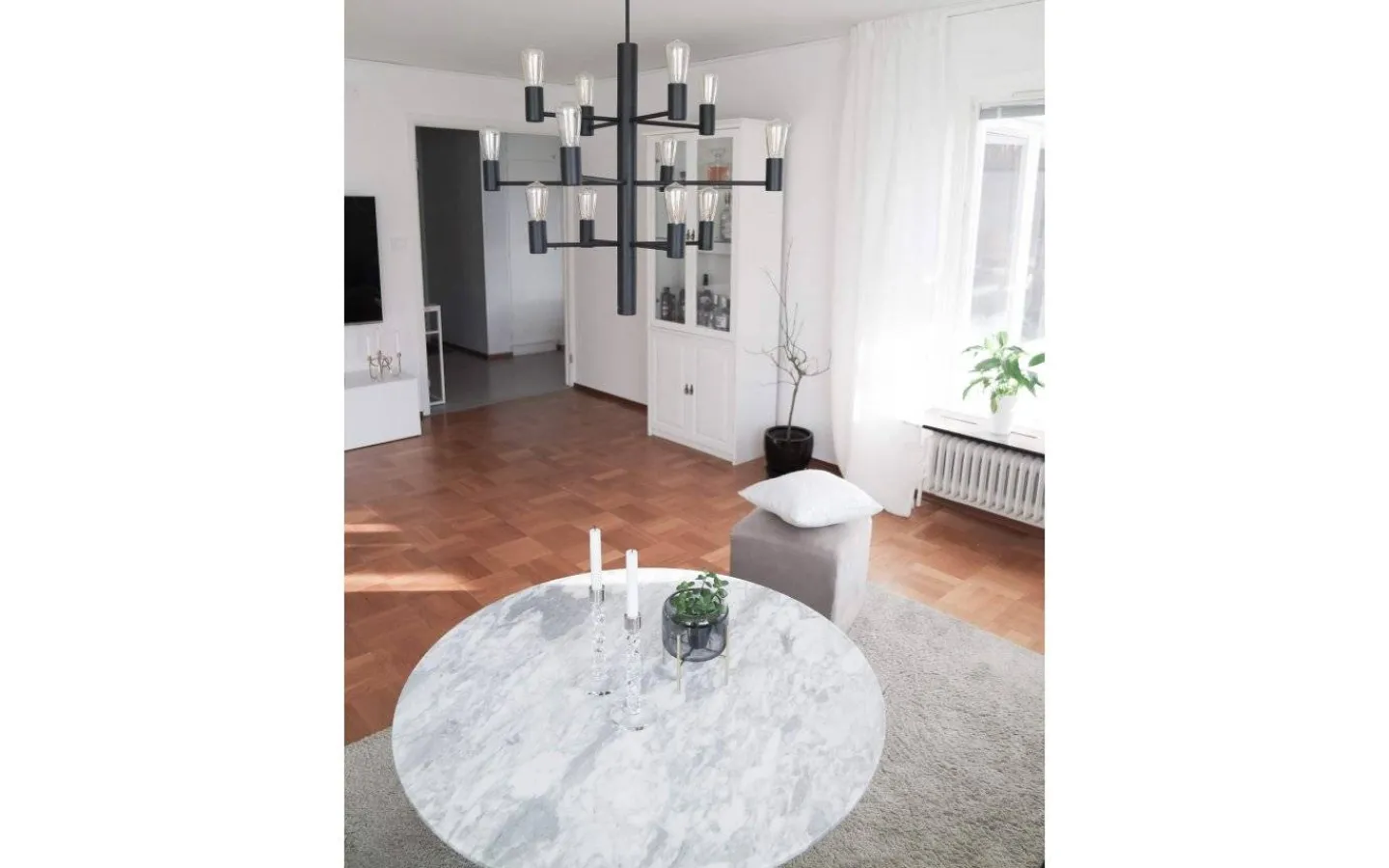 Vardagsrum|Kök & Matplats-Herstal Manola Takkrona 60cm LED 12x2,5W Svart