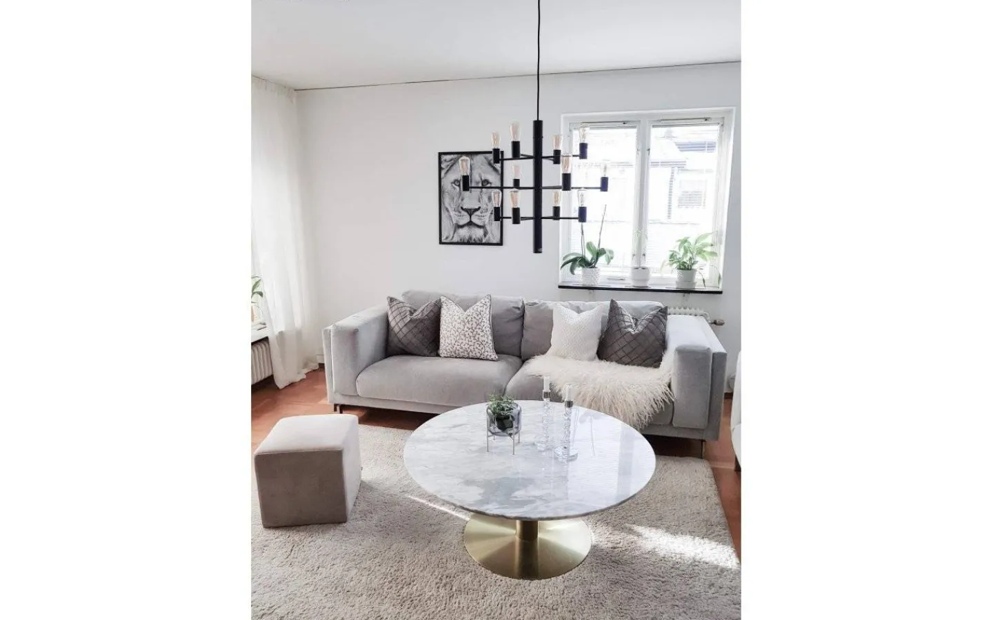 Vardagsrum|Kök & Matplats-Herstal Manola Takkrona 60cm LED 12x2,5W Svart