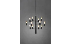 Vardagsrum|Kök & Matplats-Herstal Manola Takkrona 60cm LED 12x2,5W Svart