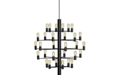 Vardagsrum|Kök & Matplats-Herstal Manola Takkrona 75cm LED 30x2,5W Svart