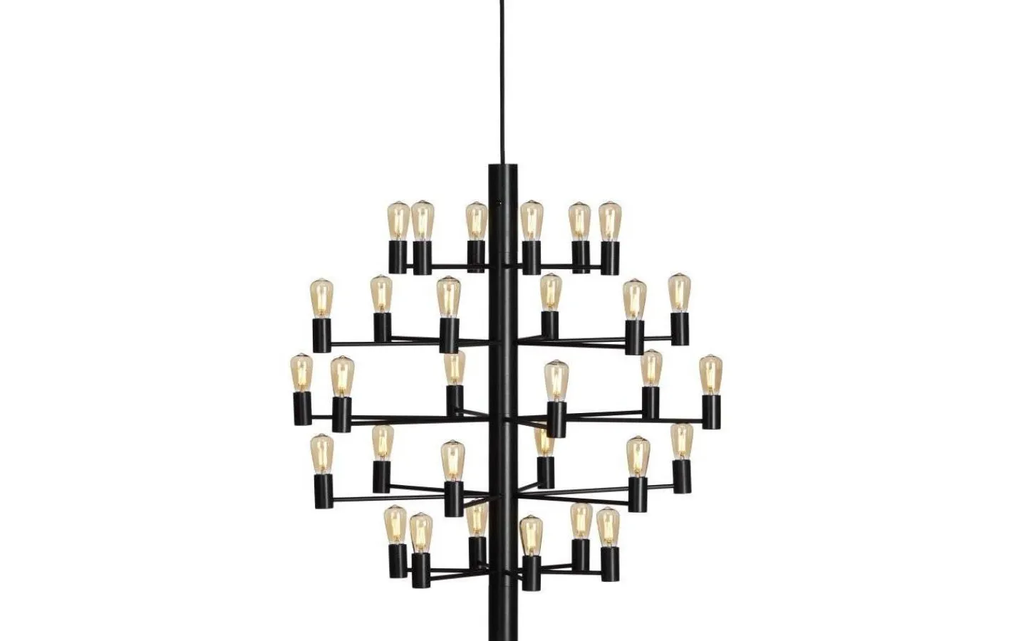 Vardagsrum|Kök & Matplats-Herstal Manola Takkrona 75cm LED 30x2,5W Svart