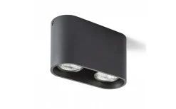 Avlånga Takspotlights|Takspot Med 2 Lampor < Rendl Mantova II Takspotlight Matt svart 2xGU10