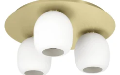 Plafonder < Eglo Manzanares Plafond 45cm Guld/Vit