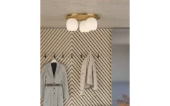 Plafonder < Eglo Manzanares Plafond 45cm Guld/Vit