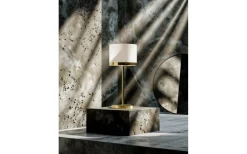Bordslampor-By Rydens Marcel Bordslampa 55cm Mässing/Vit
