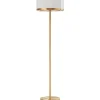 Golvlampor-By Rydens Marcel Golvlampa 150cm Mässing/Vit