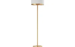 Golvlampor-By Rydens Marcel Golvlampa 150cm Mässing/Vit