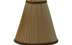 Toppringsskärmar-Hallbergs Margareta Plisserad Toppringskärm Ø22cm Guld